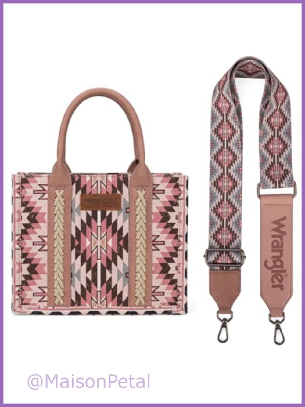 Aztec Tote Bag Medium Western Shoulder Purse Top Handle Satchel